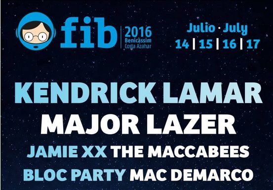 FIB Benicàssim Festival 2016 – Lineup!