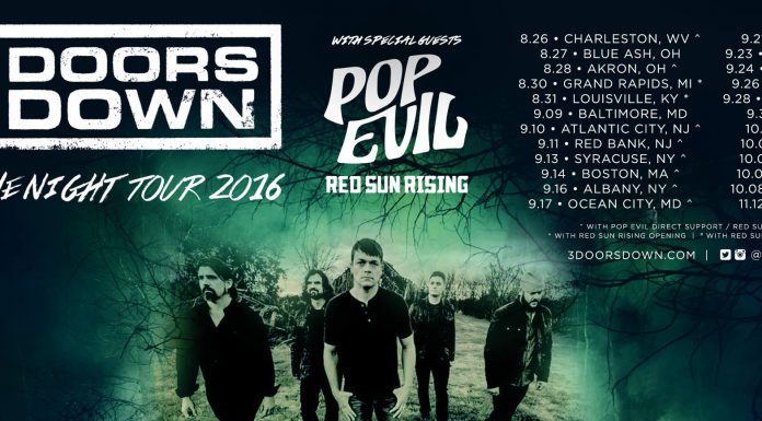 3 Doors Down – Deutschlandtour 2016 © https://www.facebook.com/3DoorsDown/