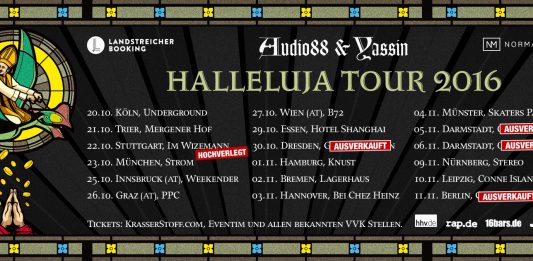 Audio88 & Yassin gehen auf Halleluja Tour 2016