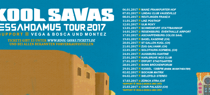 Kool Savas auf ESSAHDAMUS Tour © www.facebook.com/koolsavas