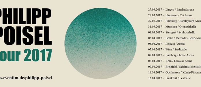Philipp Poisel kommt 2017 auf Tour