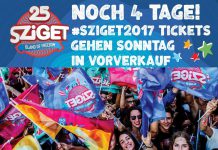 25 Jahre Sziget Festival – VVK 2017 © https://www.facebook.com/szigetfestivaldeutschland/