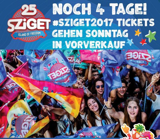 25 Jahre Sziget Festival – VVK 2017 © https://www.facebook.com/szigetfestivaldeutschland/