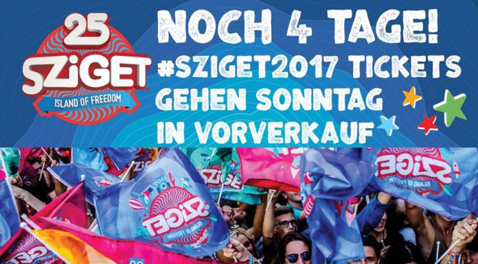 25 Jahre Sziget Festival – VVK 2017 © https://www.facebook.com/szigetfestivaldeutschland/