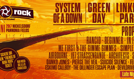 Nova Rock – Neue Bands! © facebook.com/novarock/