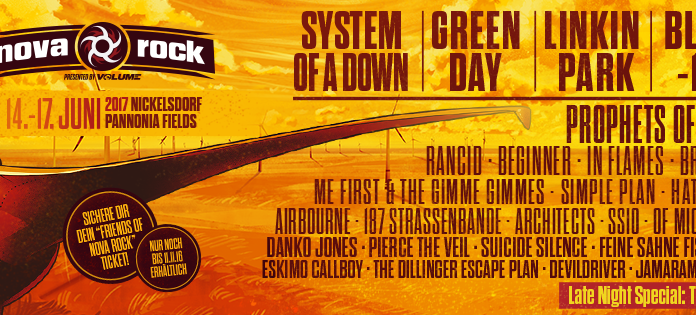 Nova Rock – Neue Bands! © facebook.com/novarock/