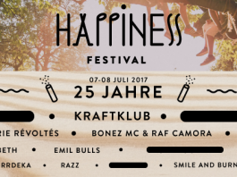 Neue Acts beim Happiness Festival 2017