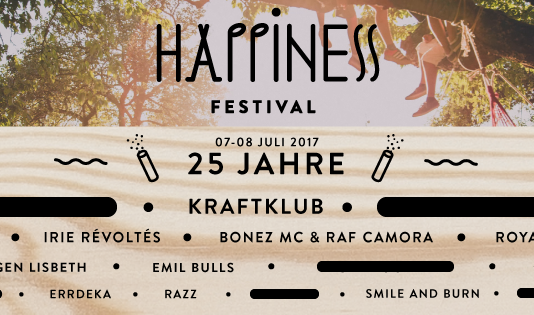 Neue Acts beim Happiness Festival 2017