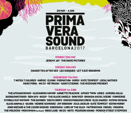 Primavera Sound 2017 – Tageseinteilung