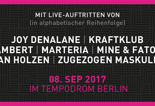 Preis für Popkultur 2017 – Livestream