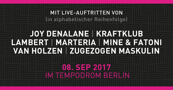 Preis für Popkultur 2017 – Livestream
