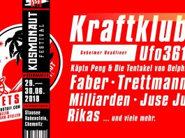 Das Kosmonaut Festival mit den ersten Bandbestätigungen für 2018