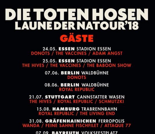 Die Toten Hosen – „Laune der Natour“ Gäste 2018