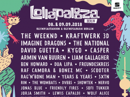 Line up fürs Lollapalooza Berlin 2018
