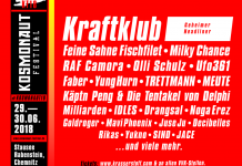 Bandupdate fürs Kosmonaut Festival