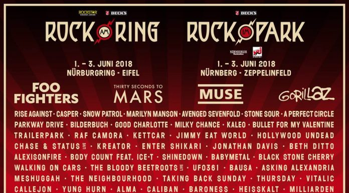 Rock am Ring / Rock im Park – zweite Bandwelle