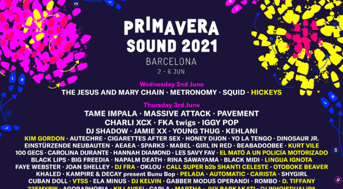 Weitere Künstler für das Primavera Sound 2021