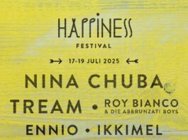 Die 1. Bandwelle für das Happiness Festival 2025