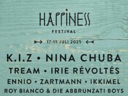 Die 2. Bandwelle für das Happiness Festival 2025